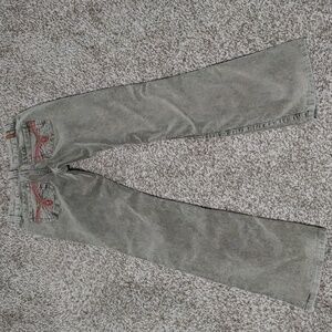 Y2K Zana Di Low Rise Green Corduroy Jeans Womens/Junior's Size 3